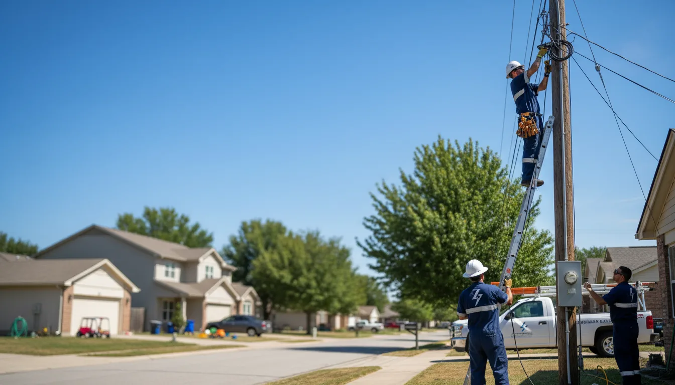 Residential electrician providing installation services in Sabael, NY